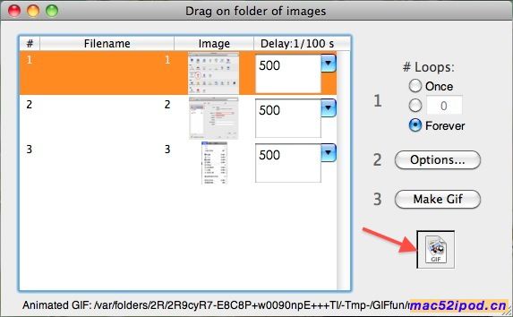 苹果电脑Mac OS X系统下制作/合成GIF图片的软件：GIFfun