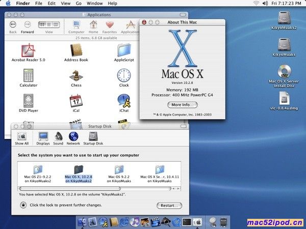 苹果Mac OS X 10.2 Jaguar操作系统界面