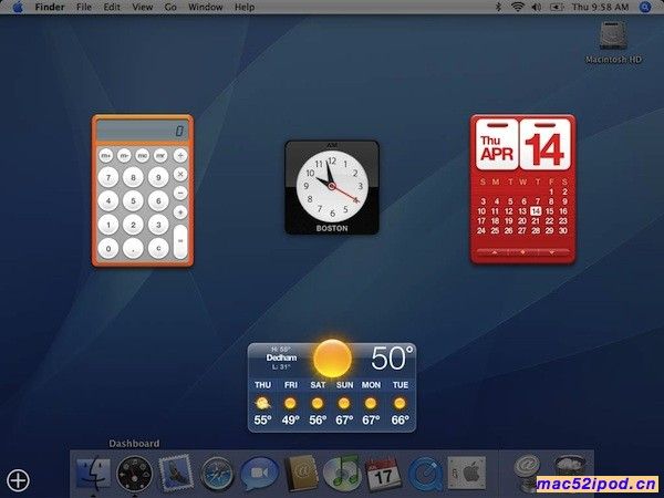 苹果Mac OS X 10.4 Tiger操作系统界面