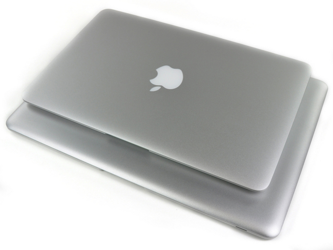 11寸和13寸苹果 Macbook Air笔记本电脑尺寸对比
