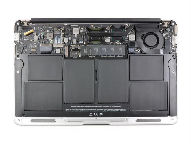 11寸苹果 Macbook Air笔记本电脑内部结构一览