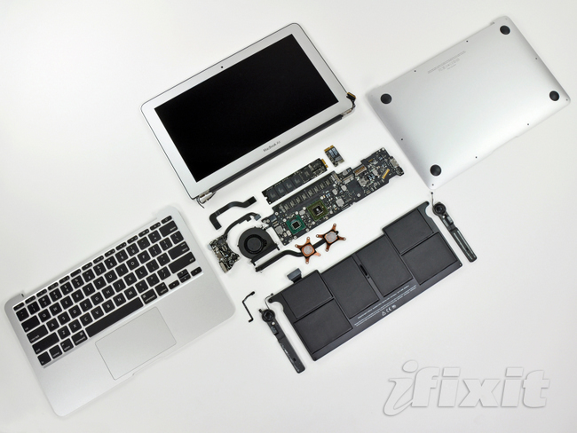 11寸苹果 Macbook Air笔记本电脑的所有零件
