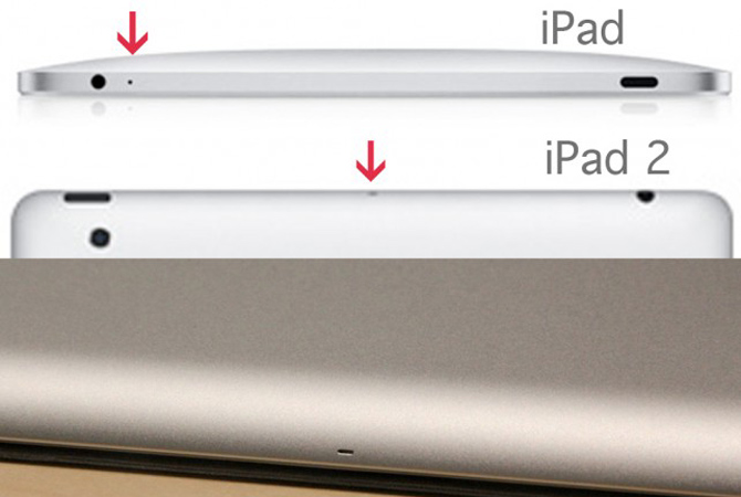 苹果 iPad 的麦克风位置