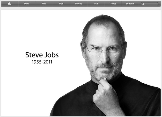 苹果公司创始人史蒂夫·乔布斯(Steve Jobs)逝世