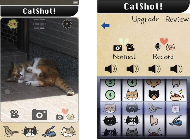苹果 iOS 上专门为给猫拍照做优化的应用：CatShot