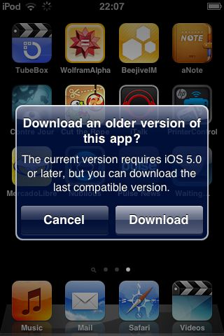 苹果 App Store 提示用户可以下载老版本 App