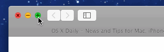 OS X Yosemite 系统的窗口全屏和最大化
