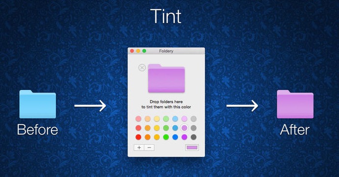 为文件夹设置颜色的软件：Foldery