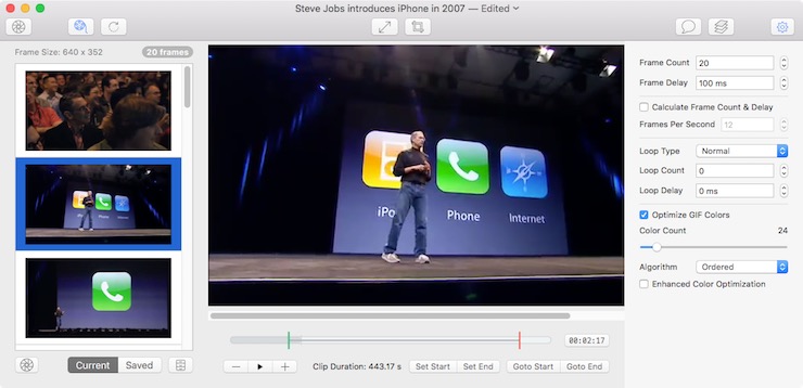 Mac技巧之苹果电脑上把视频或录屏转换成 GIF 动态图的软件：GIF Brewery