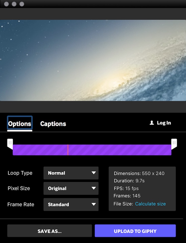 Mac技巧之苹果电脑录屏并导出 GIF 图的免费软件：GIPHY Capture