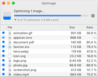 Mac技巧之苹果电脑上压缩图片和视频体积、尺寸的软件：Optimage