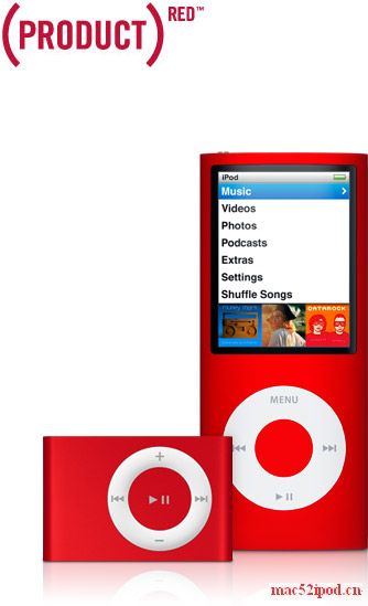 Product Red 慈善专版红色苹果 iPod
