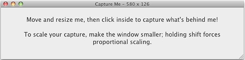 苹果电脑macOSX下抓屏截图工具CaptureMe