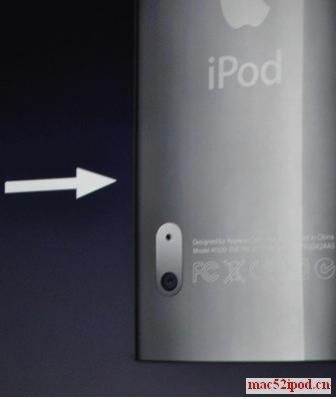 新款苹果iPod Nano，摄像头特写