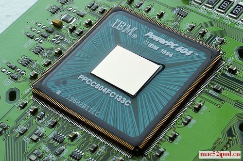 早期苹果电脑使用的IBM PowerPC处理器的照片--PowerPC604