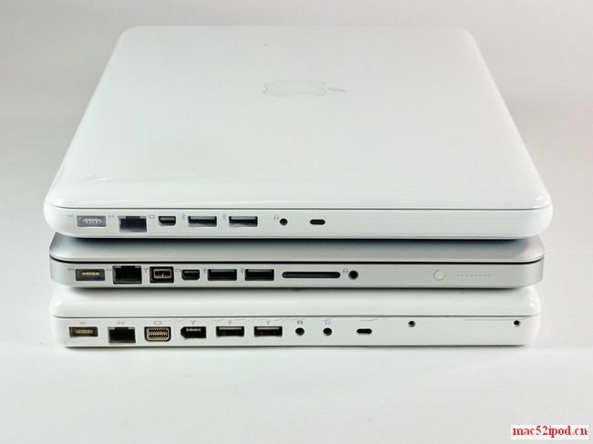 老款苹果Macbook、Macbook Pro、09新款Macbook对比