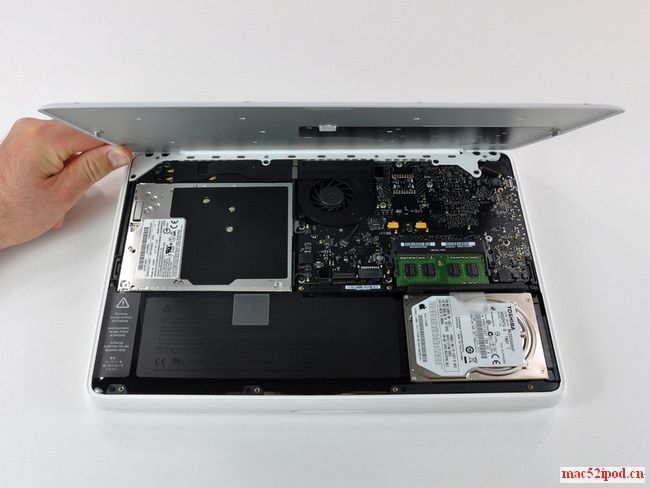 09款新一代苹果Macbook笔记本电脑内部结构图