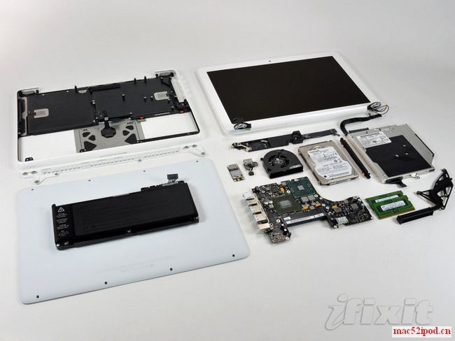 09款新一代苹果Macbook笔记本电脑所有零件总图