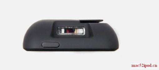 苹果iPod touch改装的掌上收银机EasyPay touch的条形码扫描器特写