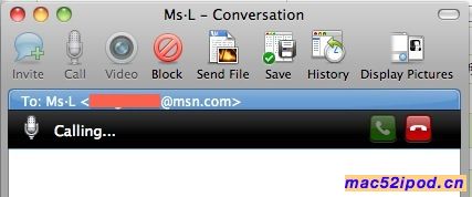 用MSN Messenger for Mac 8 Beta在苹果电脑上进行语音聊天