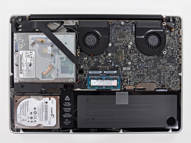 i5/i7处理器版苹果Macbook Pro笔记本电脑内部结构一览