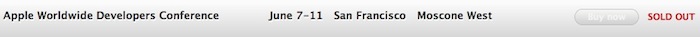 苹果WWDC 2010开发者大会门票销售再创记录：8天卖完