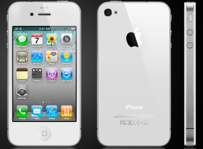 白色款苹果 iPhone 4