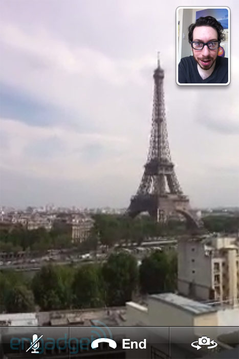 苹果iPhone 4手机FaceTime视频通话
