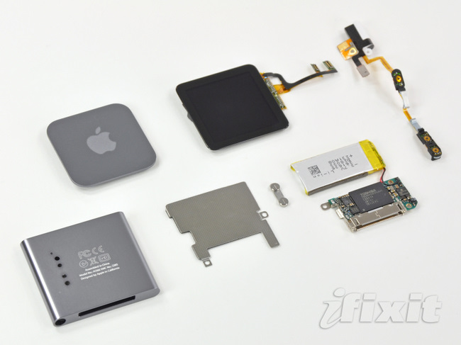 第六代苹果 iPod nano 的所有零件