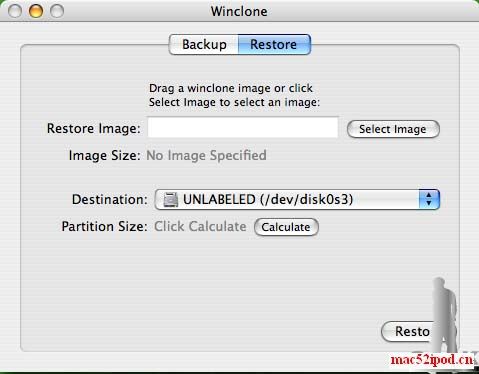 Mac技巧之备份、还原苹果电脑Bootcamp安装的Windows XP/Vista的方法：用Winclone
