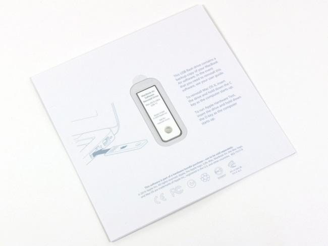 随苹果 Macbook Air笔记本电脑赠送的系统 U 盘