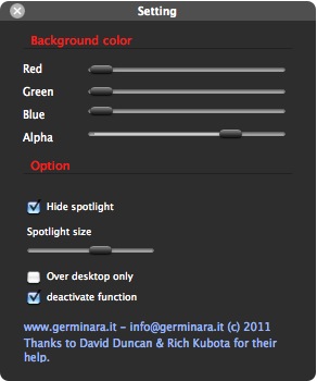 FGDesktopLoupe 软件设置面板