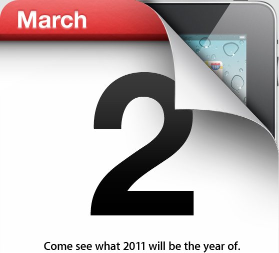 第二代苹果 iPad 发布会海报