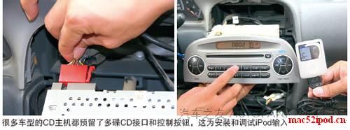 苹果iPod接入车载音响的方法