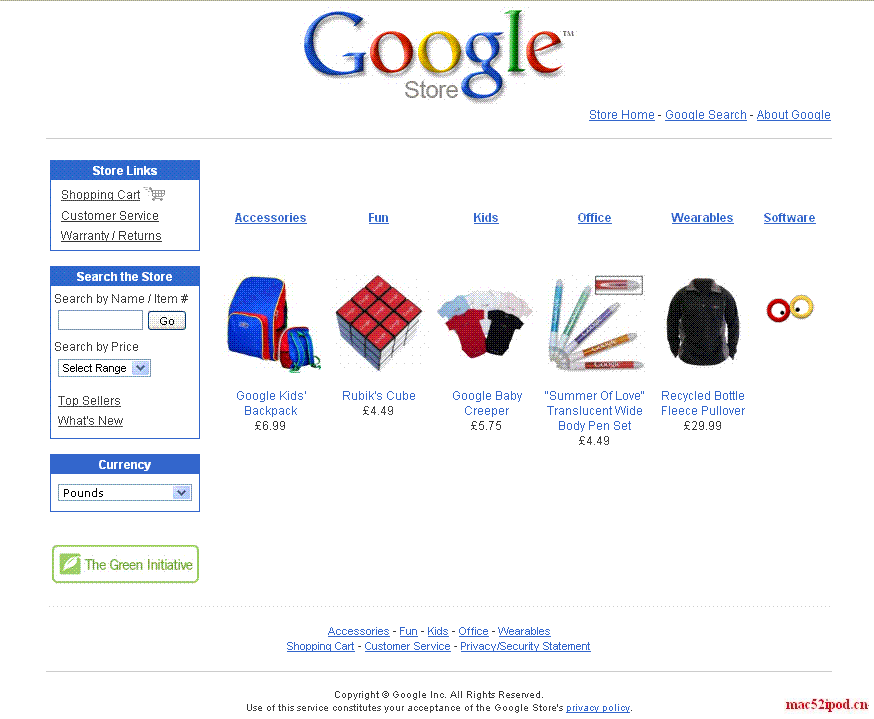 Google网上商店：Google store