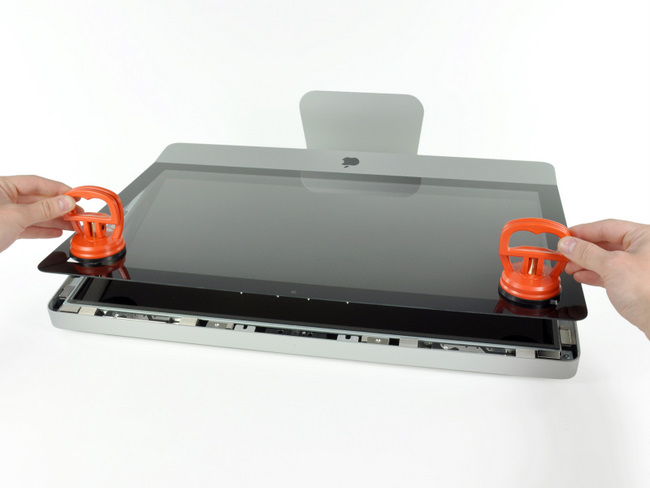 吸起 2011年新款苹果 iMac 屏幕玻璃