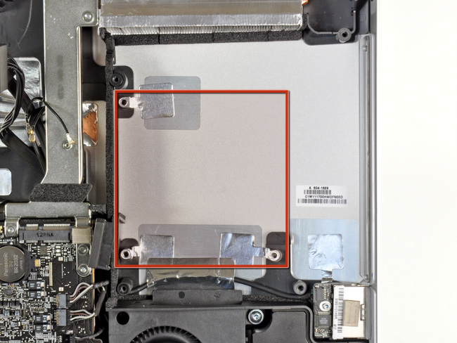 2011年新款苹果 iMac 的硬盘预留位