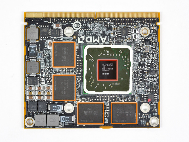 2011年新款苹果 iMac 的 GPU 芯片和显存颗粒