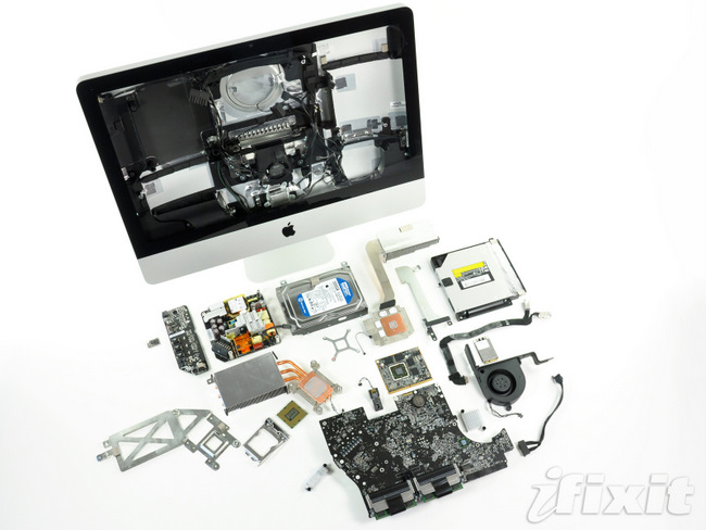 2011年新款苹果 iMac 的所有零件