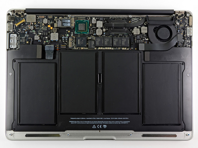 2011年款苹果 MacBook Air 超薄笔记本电脑内部结构一览