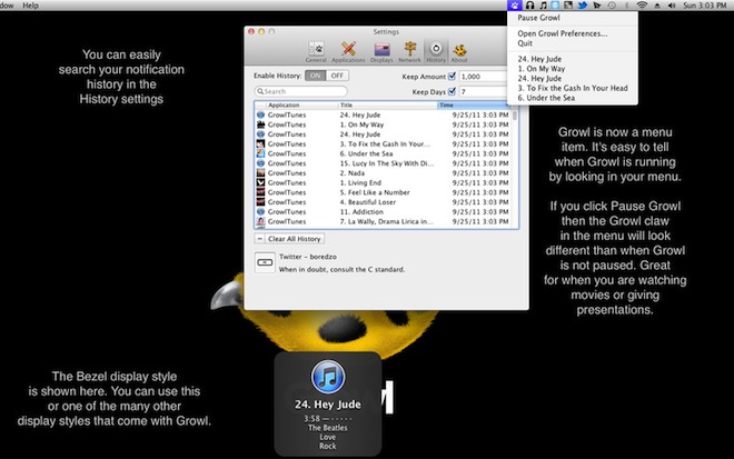 Growl 1.3 在苹果 Mac App Store 应用商店的截图