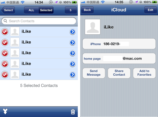 寻找并合并苹果 iPhone 通讯录里重复联系人的 iOS 应用：Smart Merge