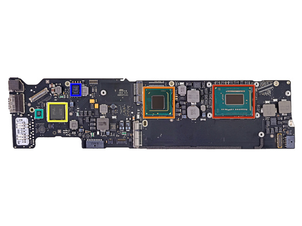 2012 款苹果 MacBook Air 笔记本电脑主板上的芯片