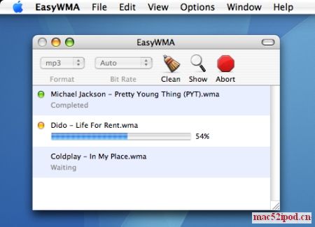 MAC技巧之苹果电脑MacOSX音频转换软件EasyWMA