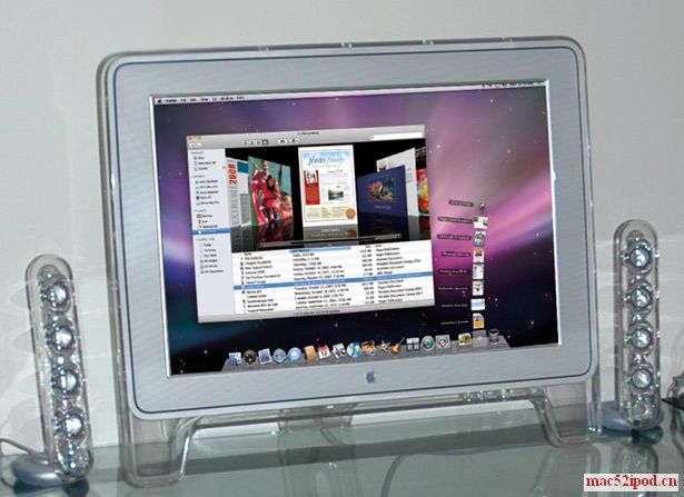 2000年的Apple Cinema Display 22寸 显示器- 这款22寸显示器用于新发布的 PowerMac G4。