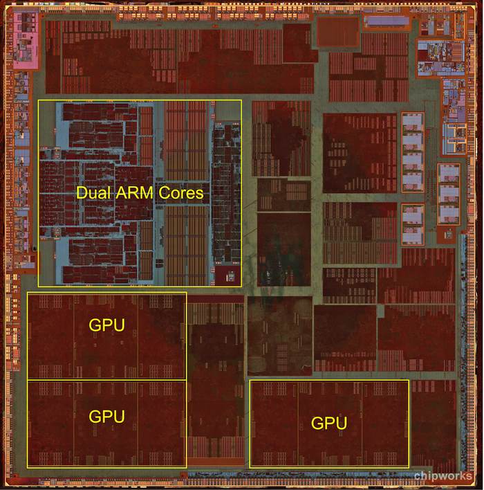 苹果 iPhone 5 的 A6 处理器内部结构