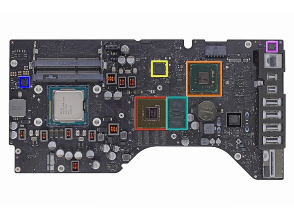 超薄苹果 iMac 的主板