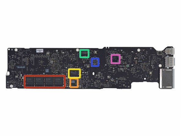 2013 款苹果 MacBook Air 笔记本电脑拆机组图
