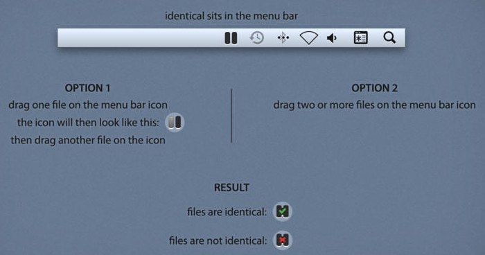 Mac技巧之苹果电脑上比较两个文件是否相同的免费软件：Identical