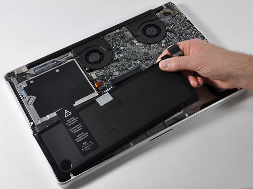 17寸苹果MacBook Pro笔记本电脑拆解组图：电池
